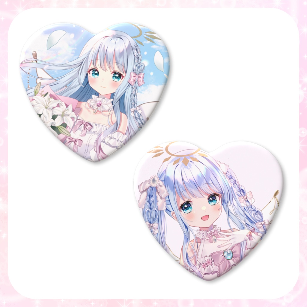 紗夢ゆりか ハート缶バッジ