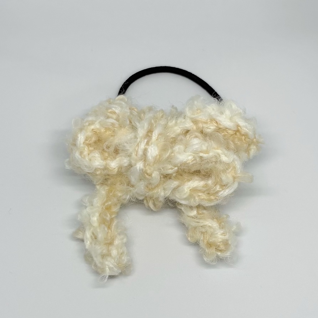 ダブルリボンのヘアゴム