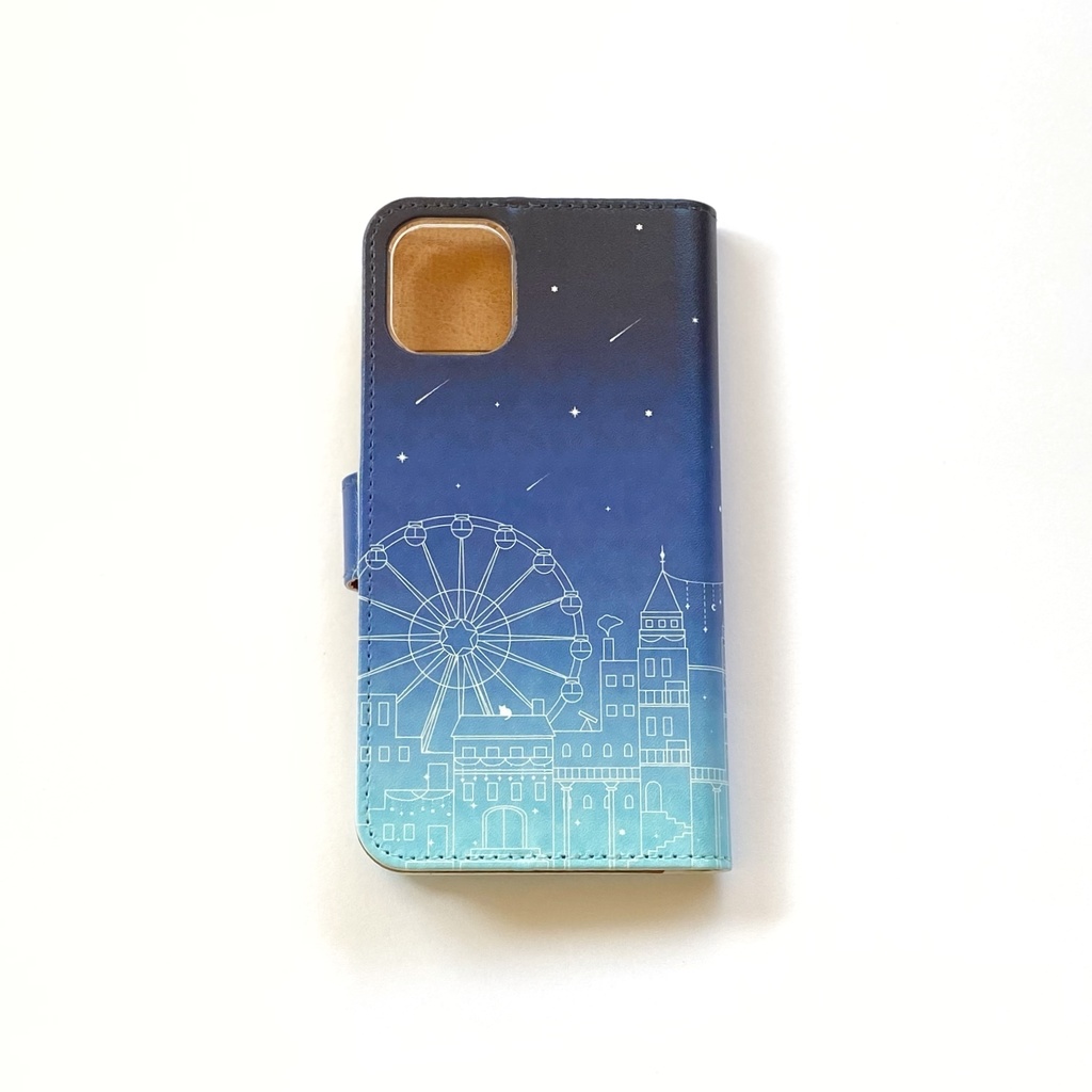 【iPhone/Android】星の街 手帳型スマホケース