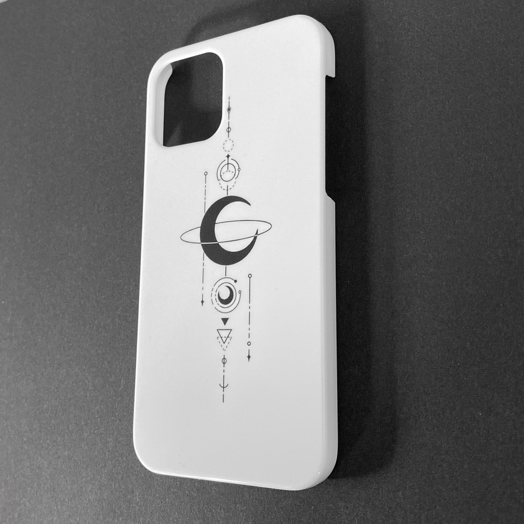 Moon Fortress(白)スマホケース 月