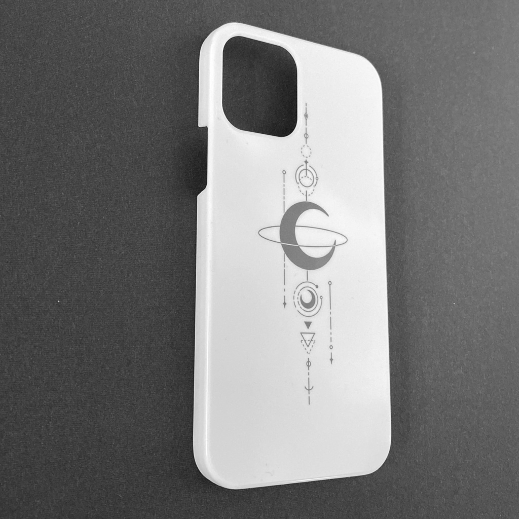 Moon Fortress(白)スマホケース 月