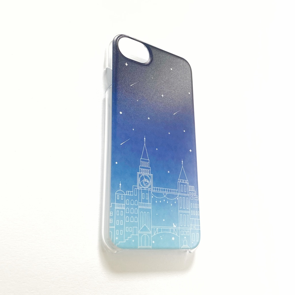 星の街 クリアスマホケース(色付きver) ハードケース ソフトケース