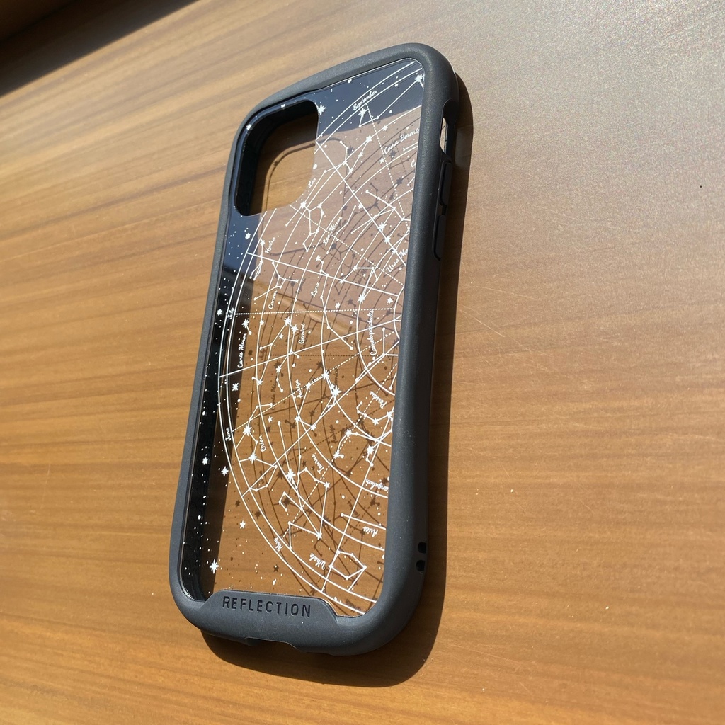 星図(北天)クリアスマホケース(グリップ付き)