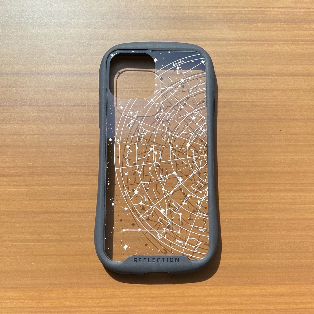 星図(北天)クリアスマホケース(グリップ付き)