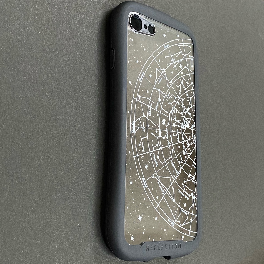 星図(南天)クリアスマホケース(グリップ付き)