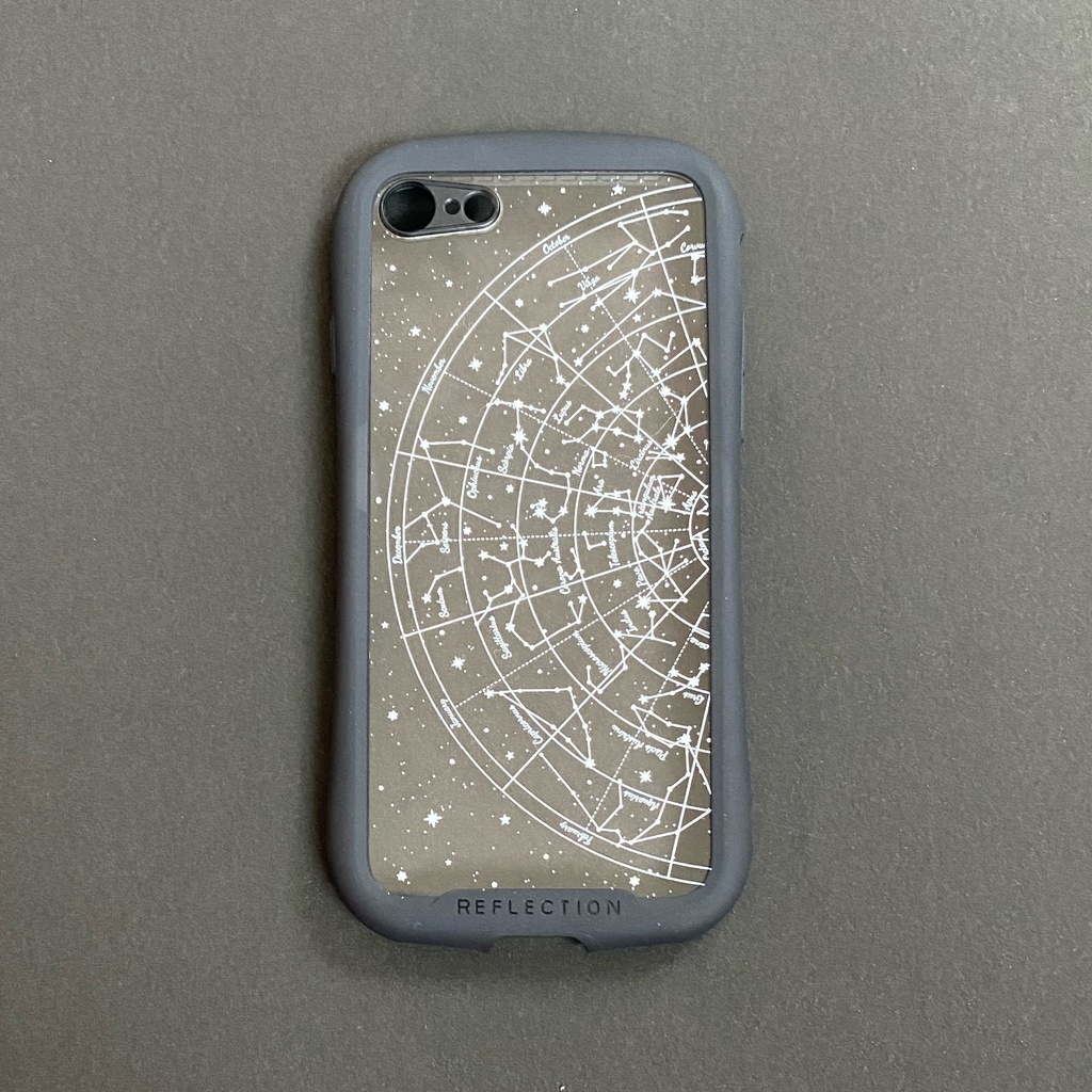 星図(南天)クリアスマホケース(グリップ付き)