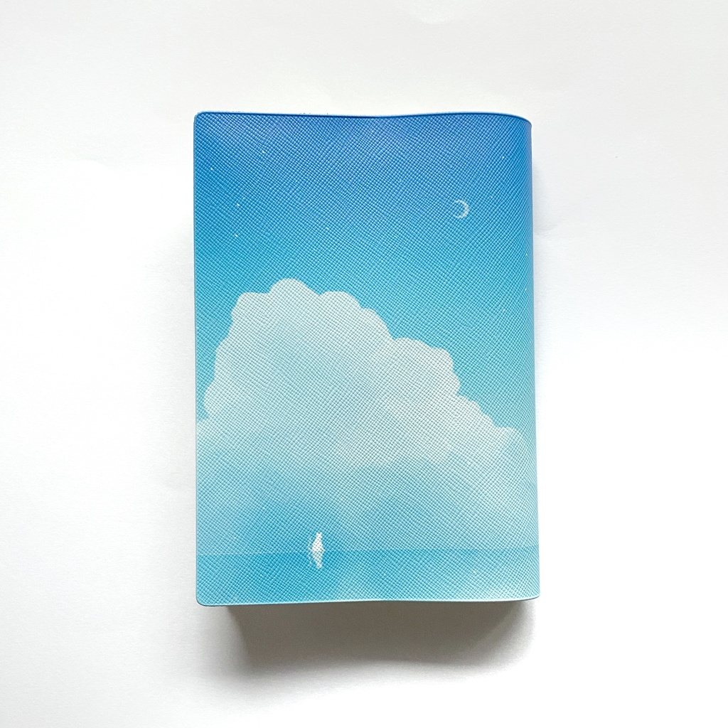 青空と猫 ブックカバー A6 文庫本サイズ