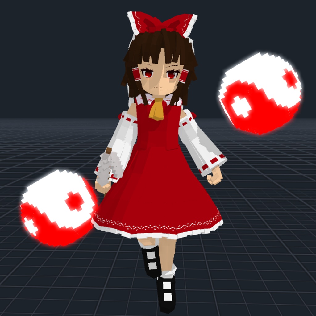 TheSandbox用アバター『博麗霊夢』