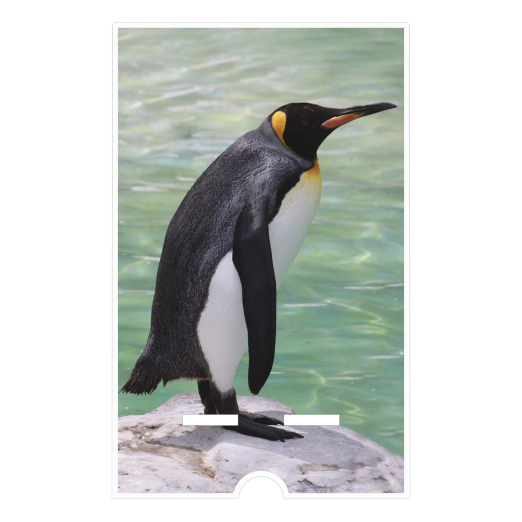 ペンギン アクリルスマホスタンド(ケーブル穴あり)