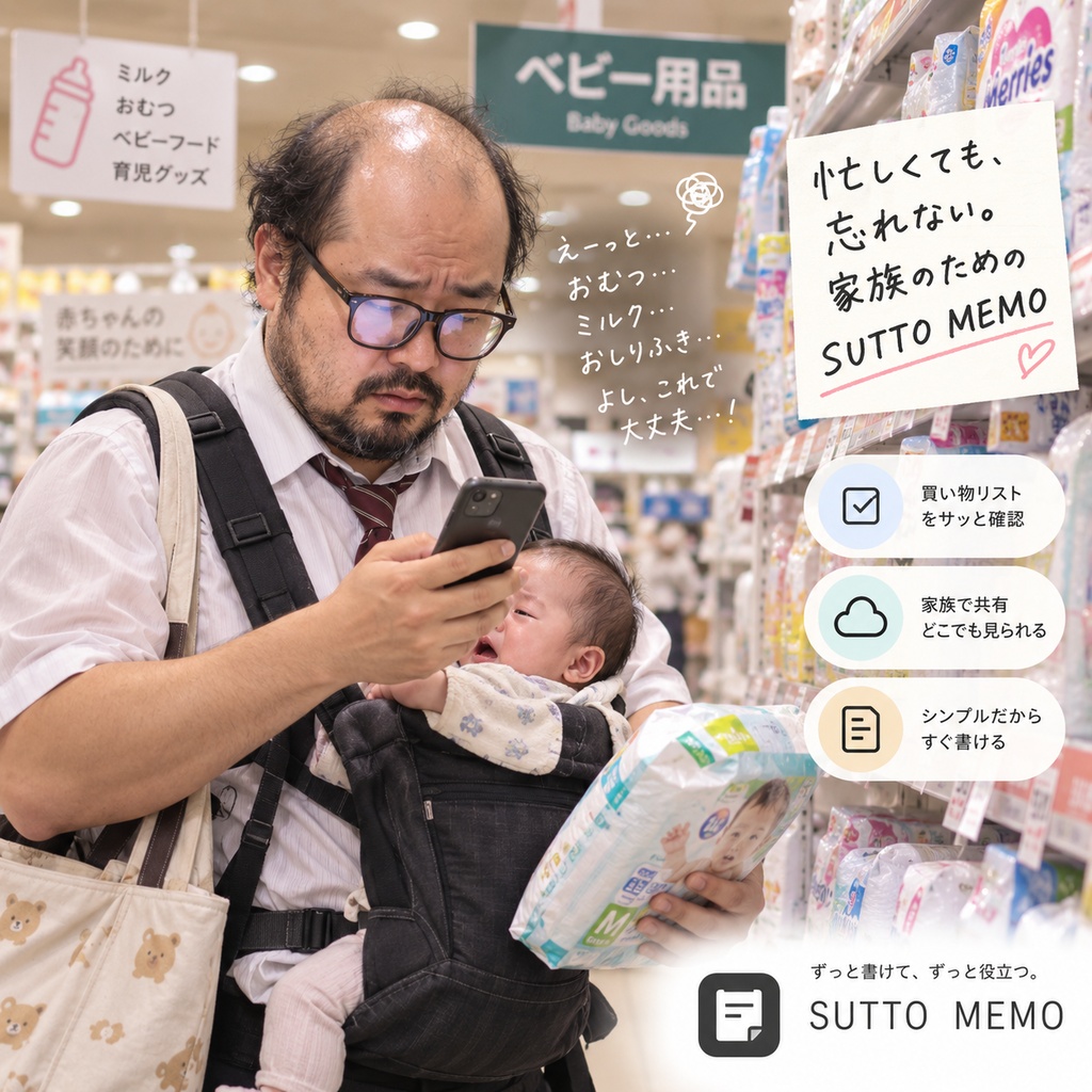 Androidスマホ用アプリ SUTTO MEMO