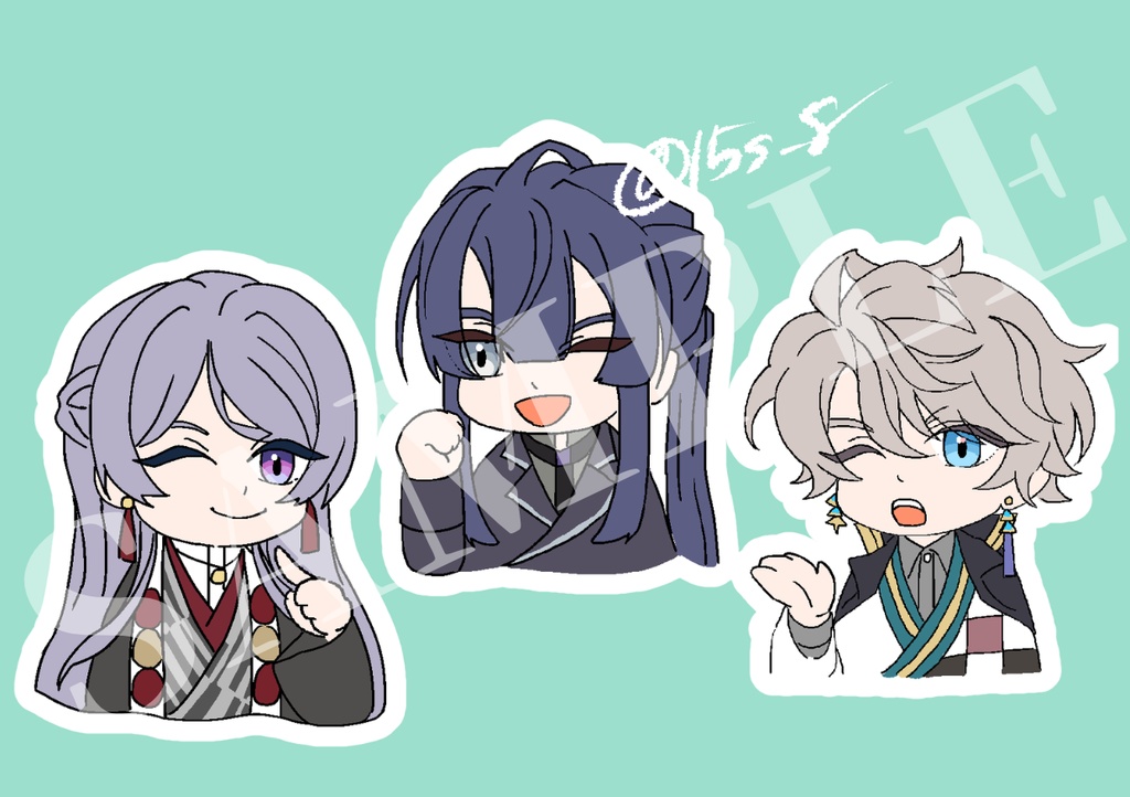 【にじそうさく11 グッズ】ハーフカットステッカー(VΔLZ)