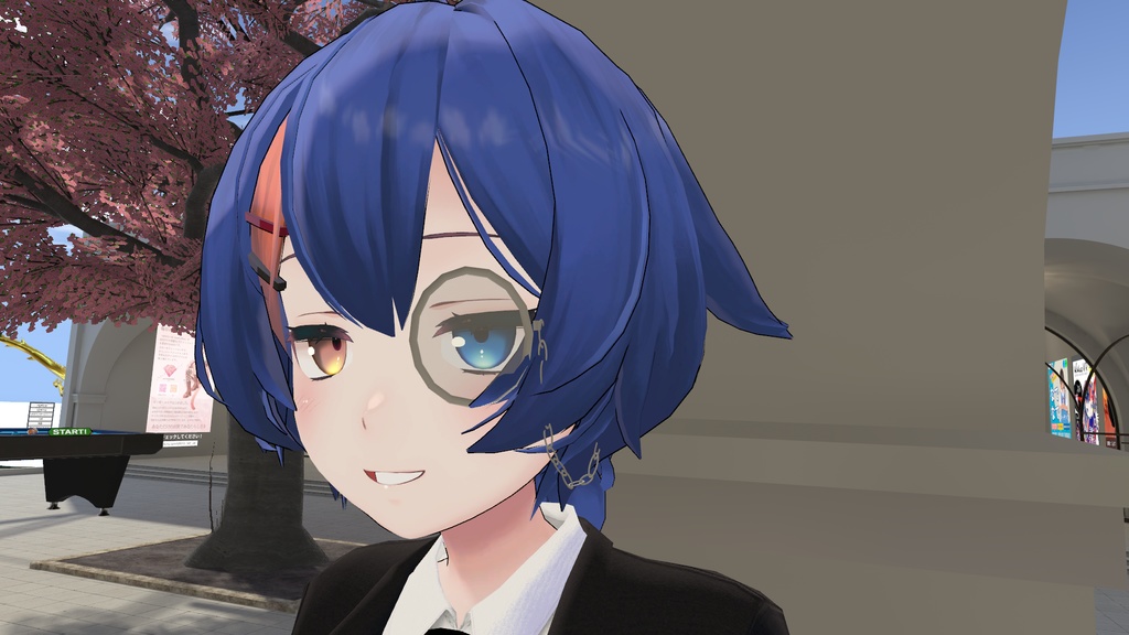 鳥ノ屋式モノクル【Phys bone 設定済】【liltoon使用】