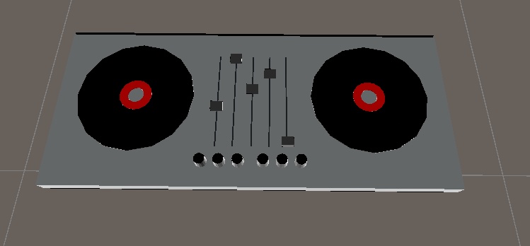 ターンテーブル・浮遊スピーカー【animation設定済み】【liltoon使用】