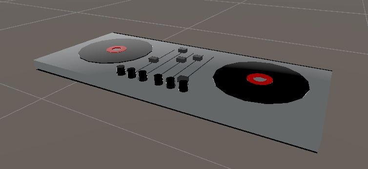 ターンテーブル・浮遊スピーカー【animation設定済み】【liltoon使用】