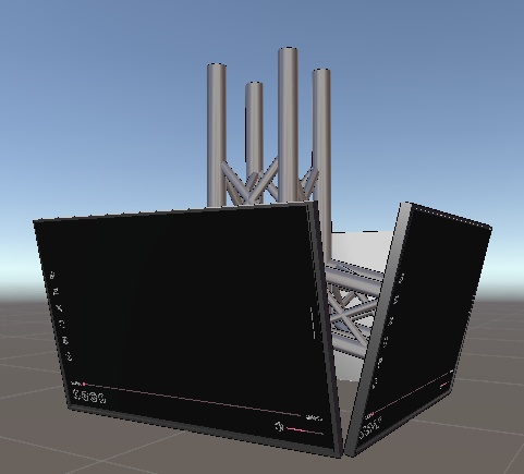 4面モニター【liltoon使用】【YamaPlayer・iwaSync対応】【リクエスト品】