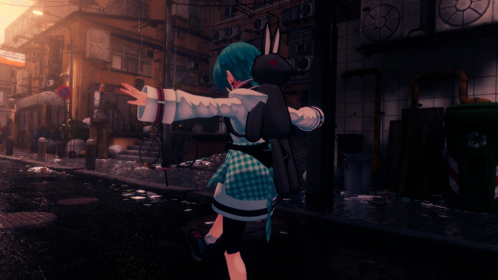 【オリジナル3Dモデル】うさぎのパペル