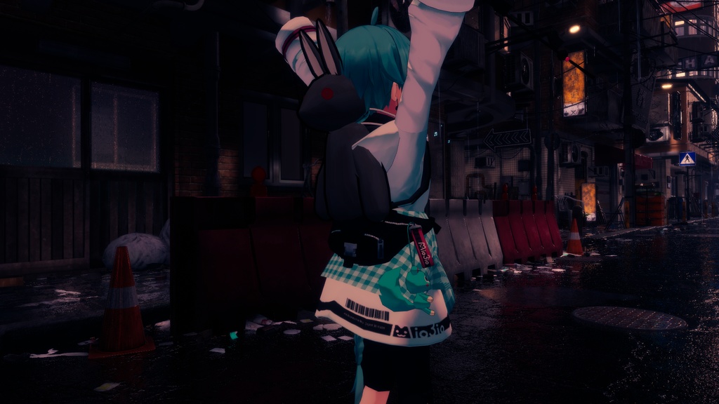 【オリジナル3Dモデル】うさぎのパペル