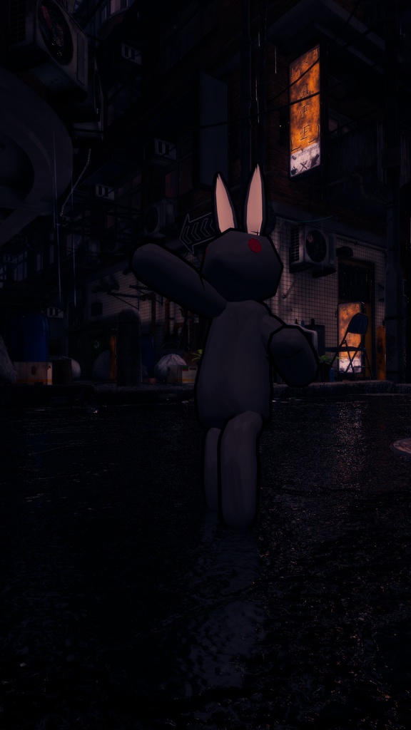 【オリジナル3Dモデル】うさぎのパペル