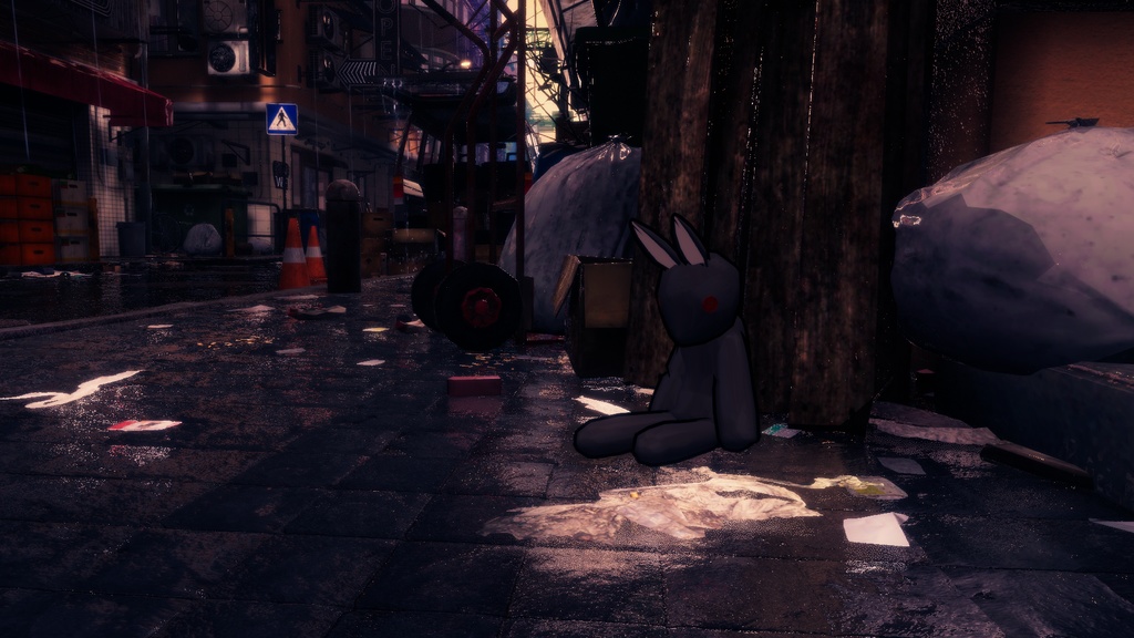 【オリジナル3Dモデル】うさぎのパペル