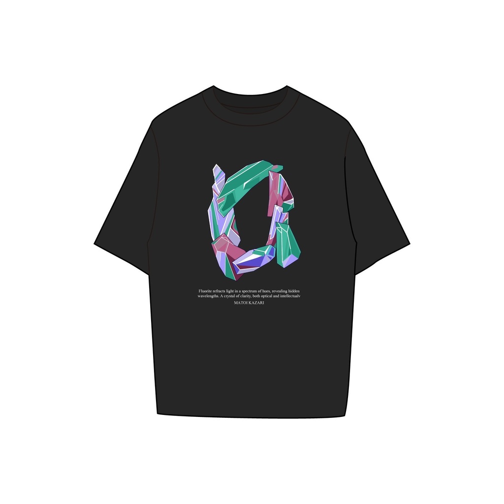 【三周年記念】ビッグ半袖Ｔシャツ（黒・モチーフ）
