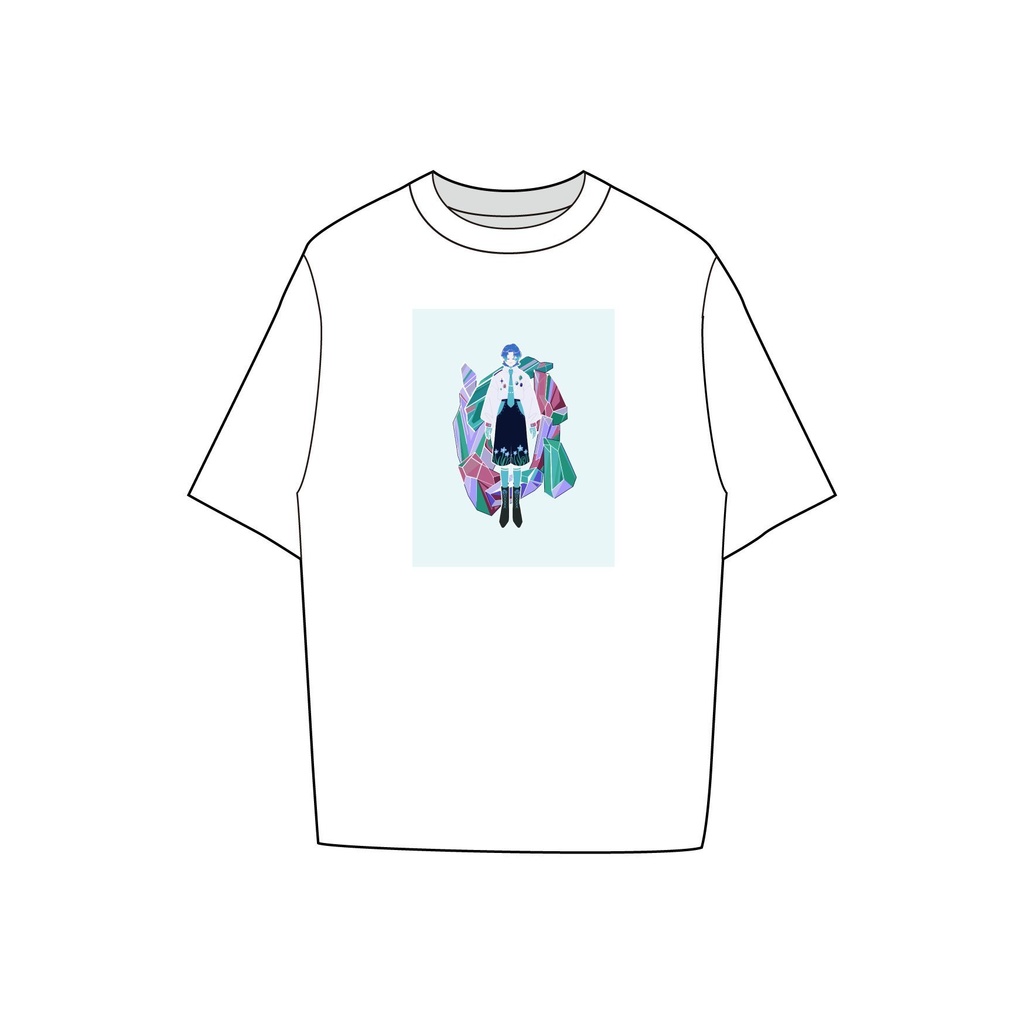 【三周年記念】ビッグ半袖Ｔシャツ（白・飾守）