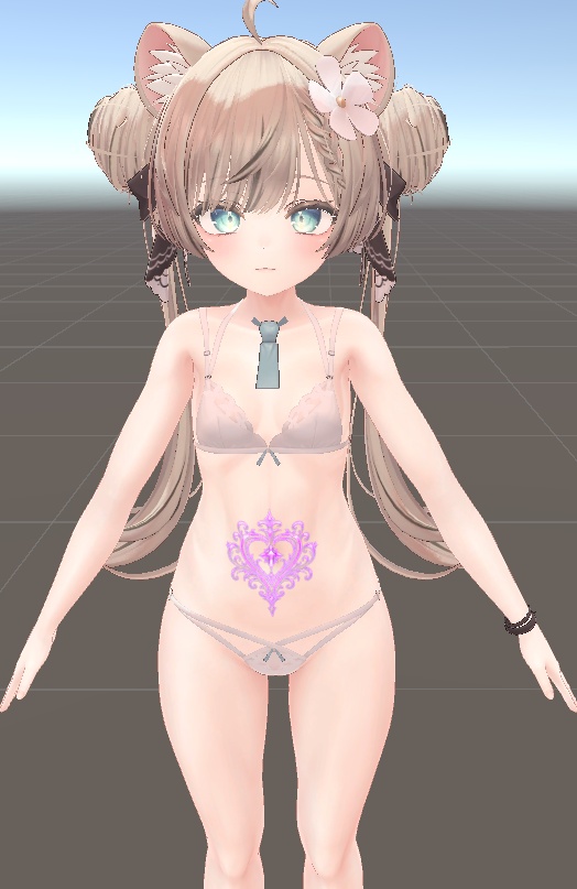 【マヌカ対応】淫紋ボディ差分セット(R-18)|10柄×5色=50種・ExMenuでON/OFF / lilToon設定ガイド付