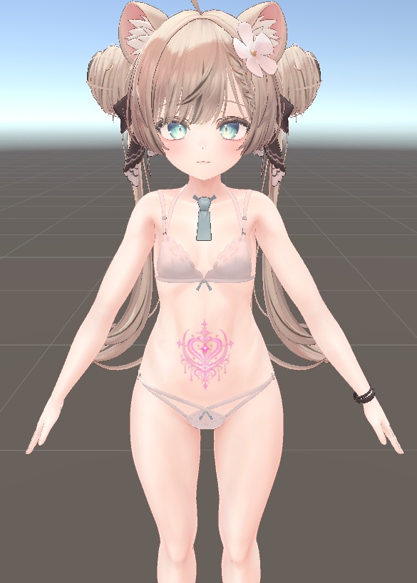 【マヌカ対応】淫紋ボディ差分セット(R-18)|10柄×5色=50種・ExMenuでON/OFF / lilToon設定ガイド付