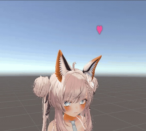 【VRChat】もふもふ キツネ耳&尻尾セット|撫でられ反応・6色・PhysBone揺れ・Modular Avatar対応