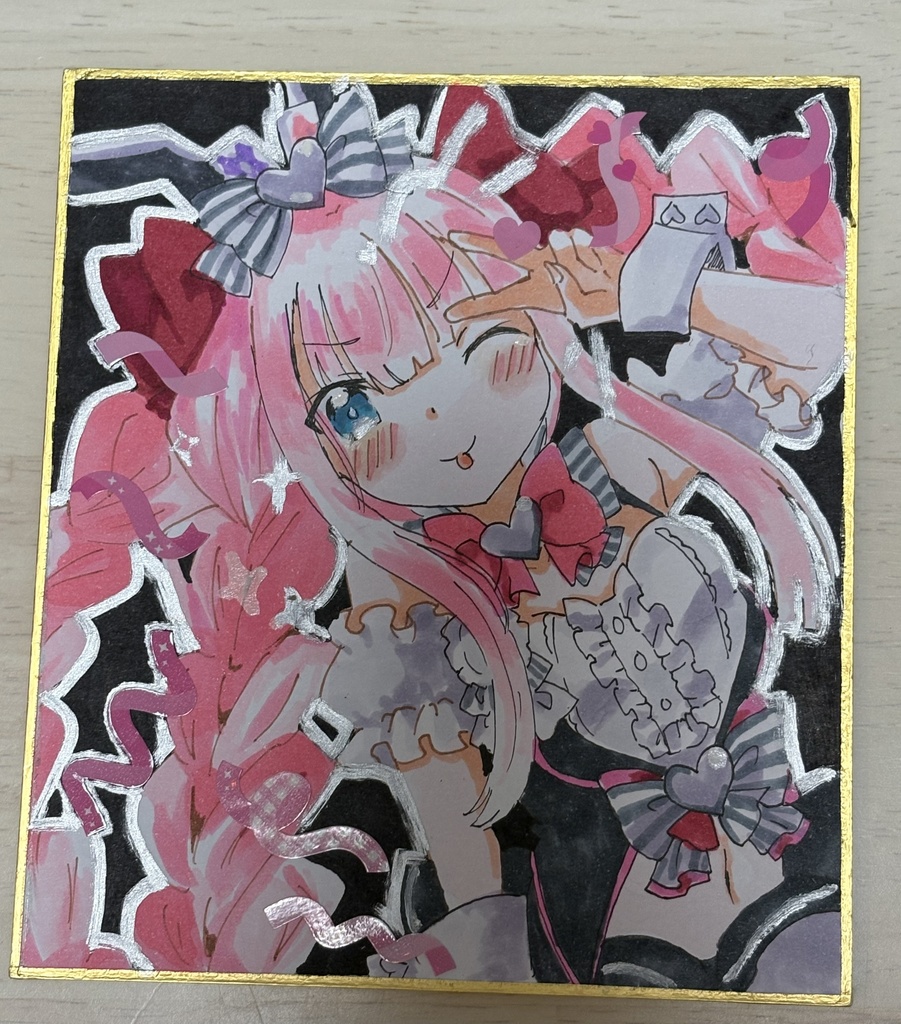 ももぴゅん色紙（極小）