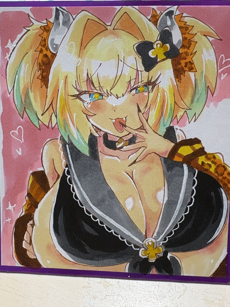パイにゃん色紙極小