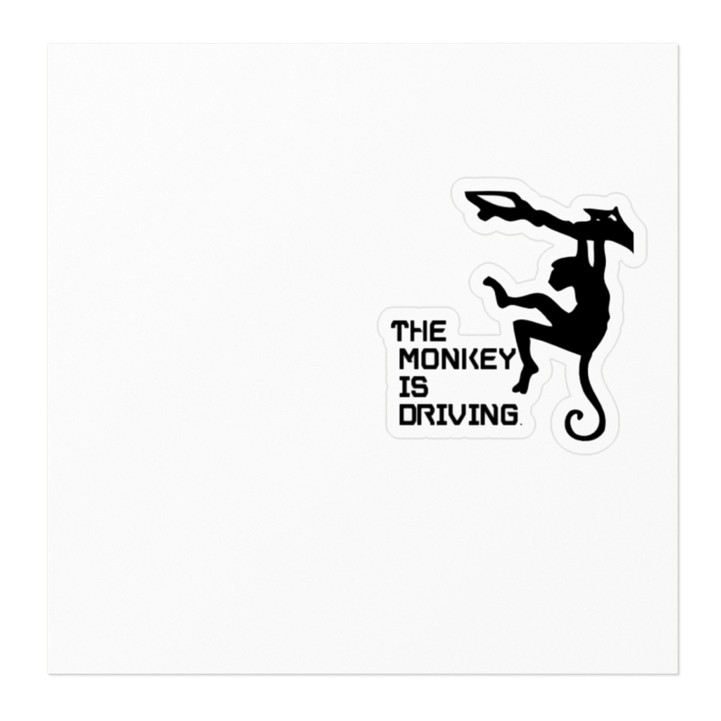 猿ドラステッカー