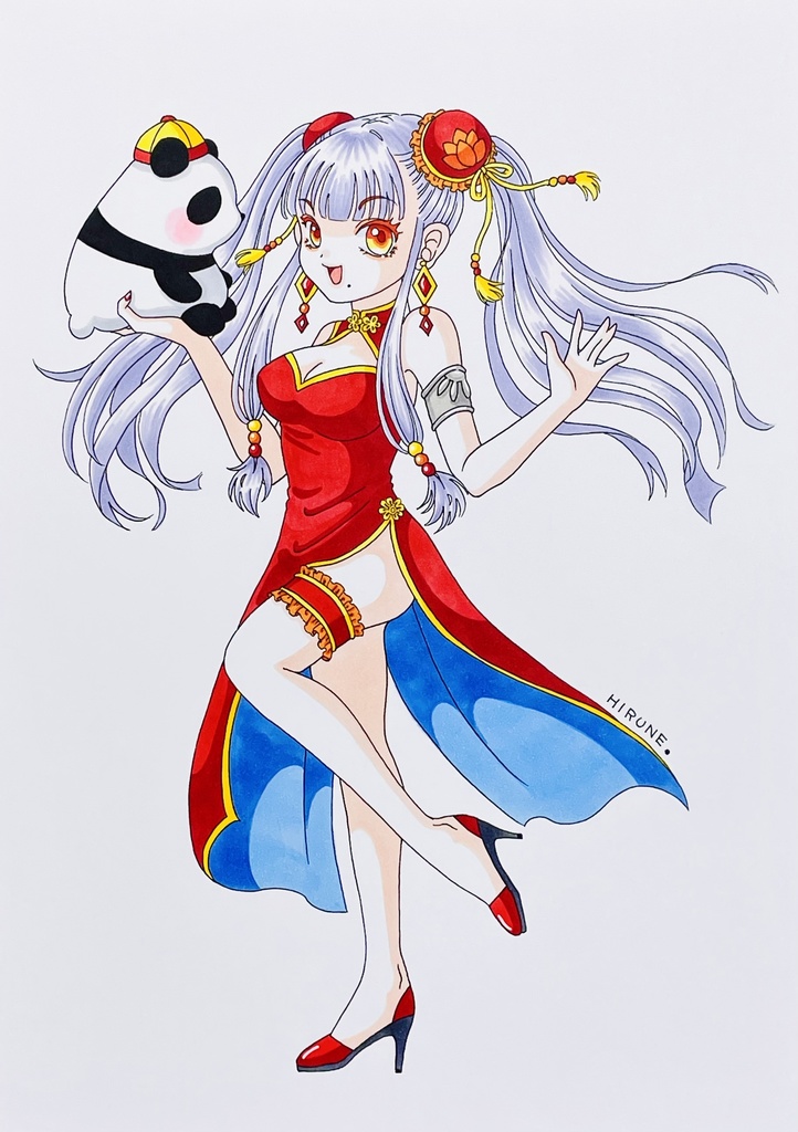 【セール】 A4サイズ　手乗りパンダちゃんで〜す💕