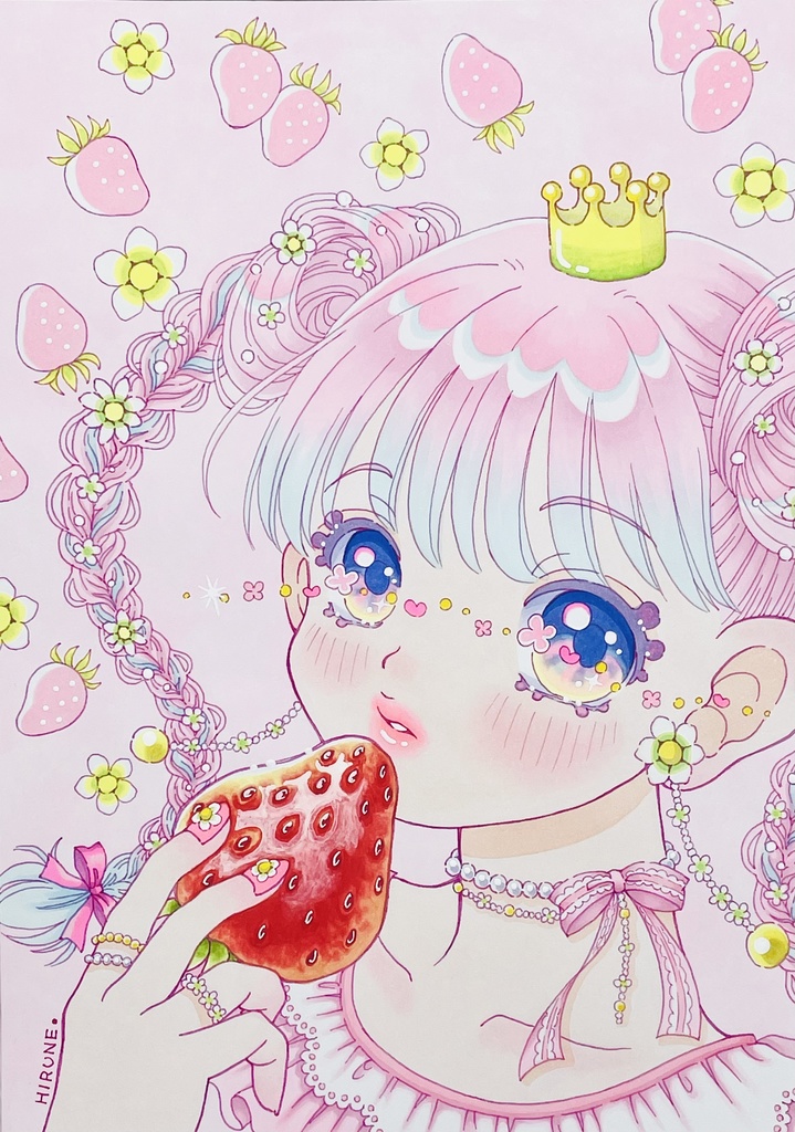 【新作】A5サイズ　いちごにとろけちゃう🍓