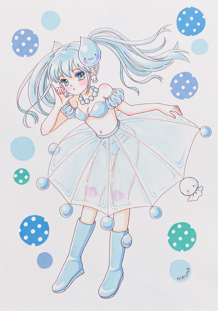 A4サイズ　雨は好きなのかな？