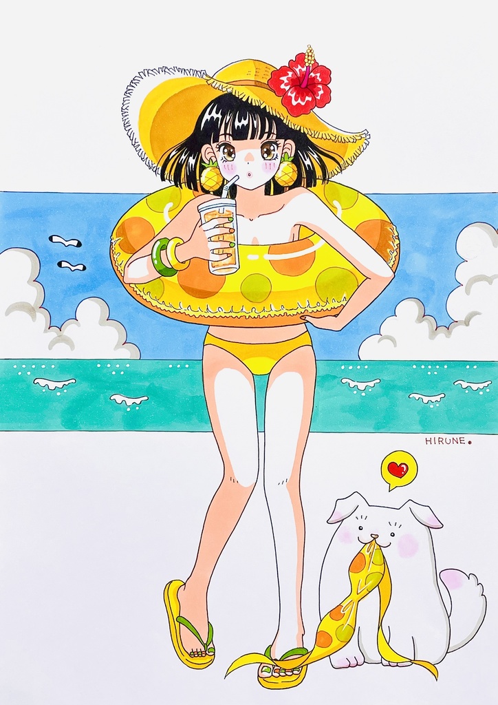 A4サイズ　夏だ！海だ！ビキニは…どこ行った？