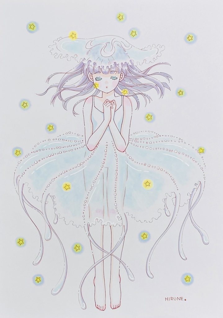 A4サイズ  宇宙(そら)にたゆたう🫧🫧
