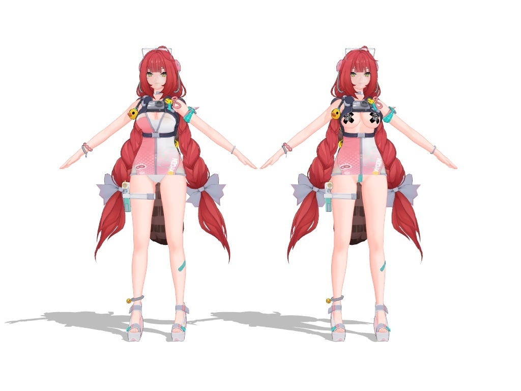 Yuzuha_Swimwear ZZZモデル配布
