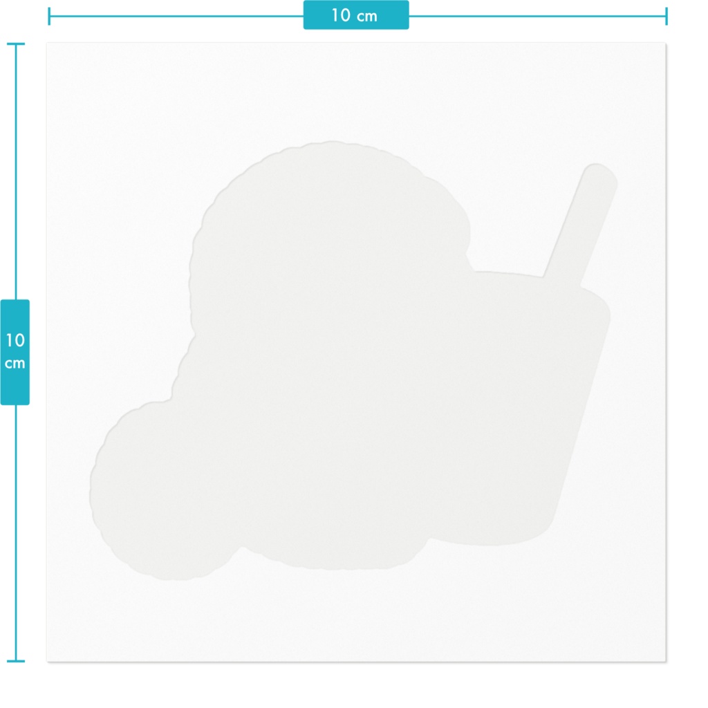 ピステッカー(ふわもこ)