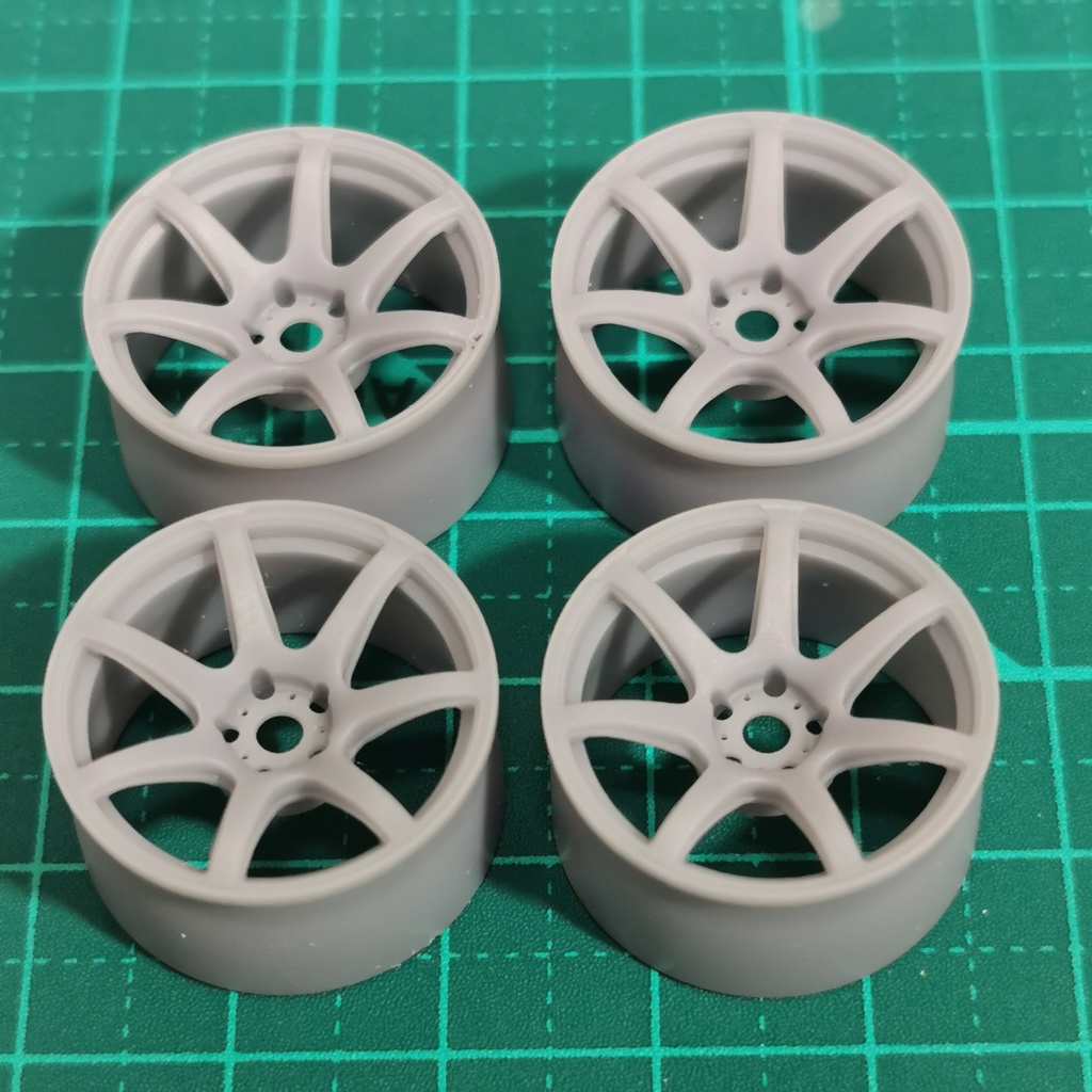 1/24 自作ホイール 18インチ W-ET7R18