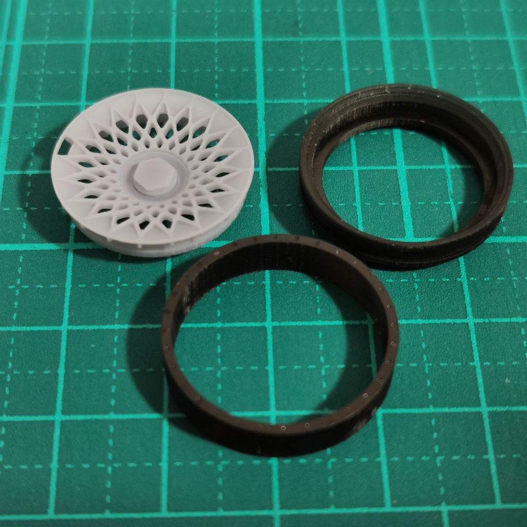 1/24 自作ホイール 19インチ RF-LHRF19