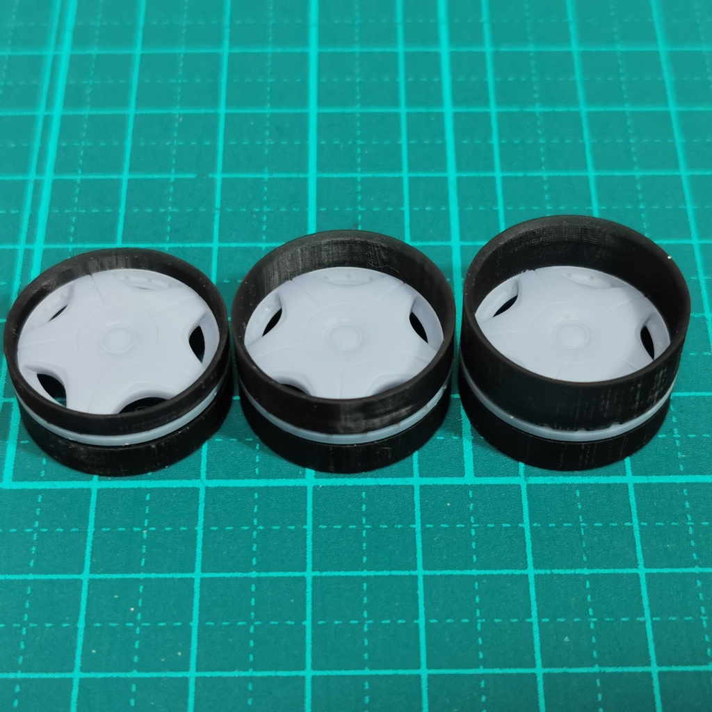 1/24 自作ホイール 18インチ W-ELVD18R