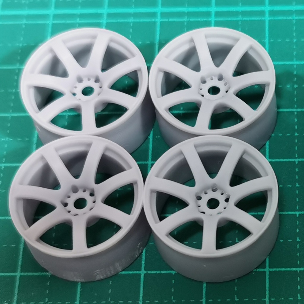 1/24 自作ホイール 18インチ W-EXT718