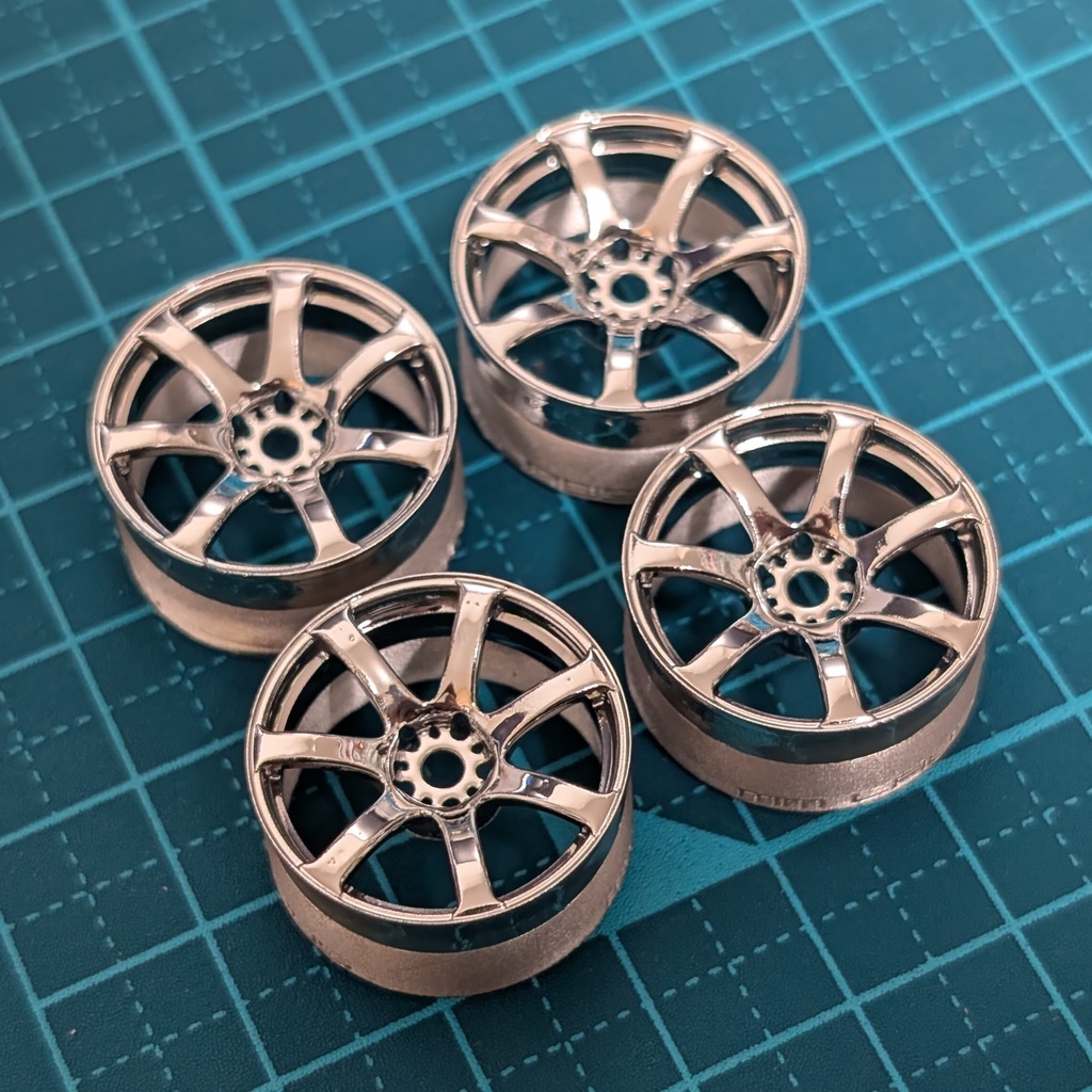 1/24 自作ホイール 18インチ W-EXT718