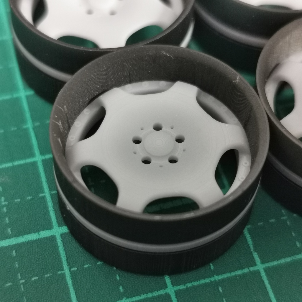 1/24 自作ホイール 19インチ CLS-2619R