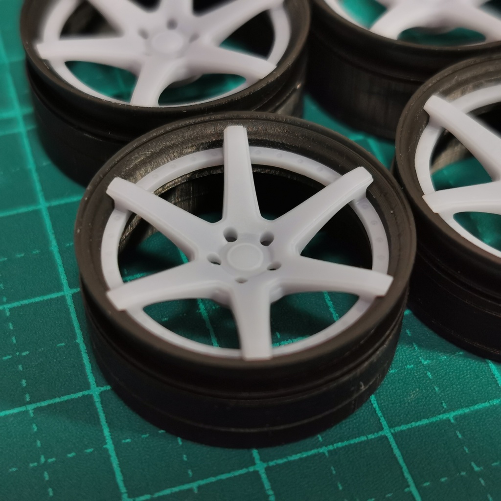 🔥1/24 自作ホイール 21インチ W-ZST121S-O