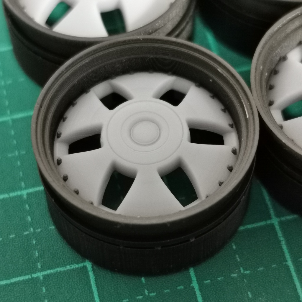 1/24 自作ホイール 19インチ O-MAEE119S