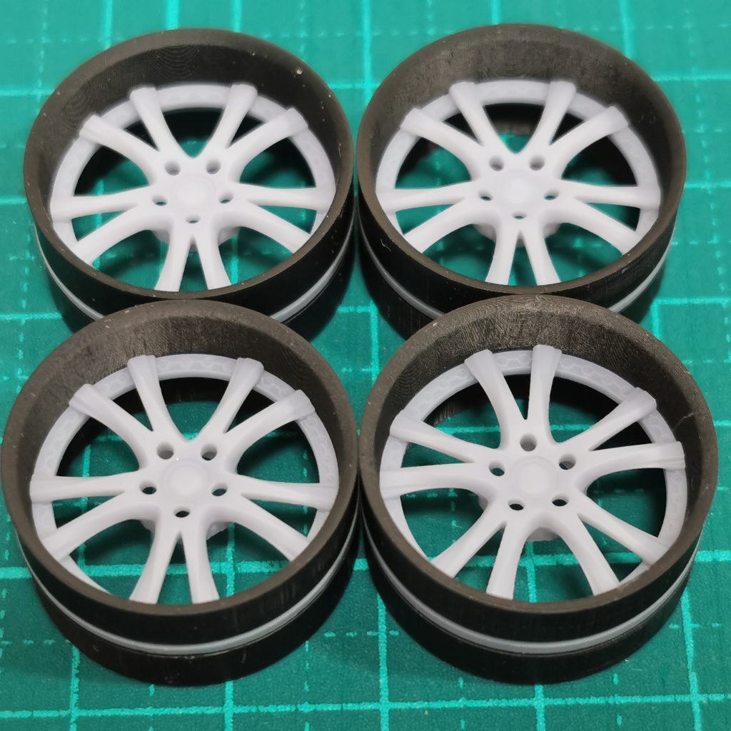 🔥1/24 自作ホイール 19インチ SS-VMER19R