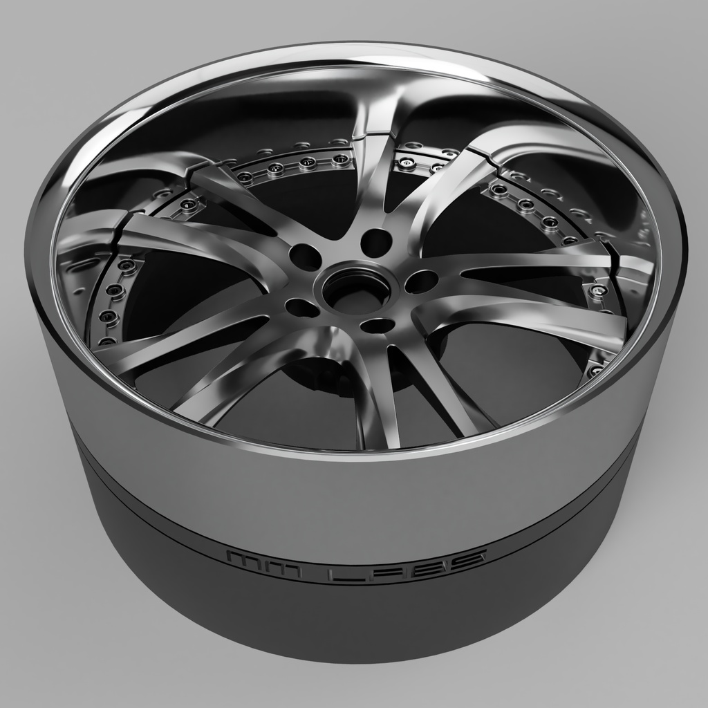 🔥1/24 自作ホイール 19インチ SS-VMER19R