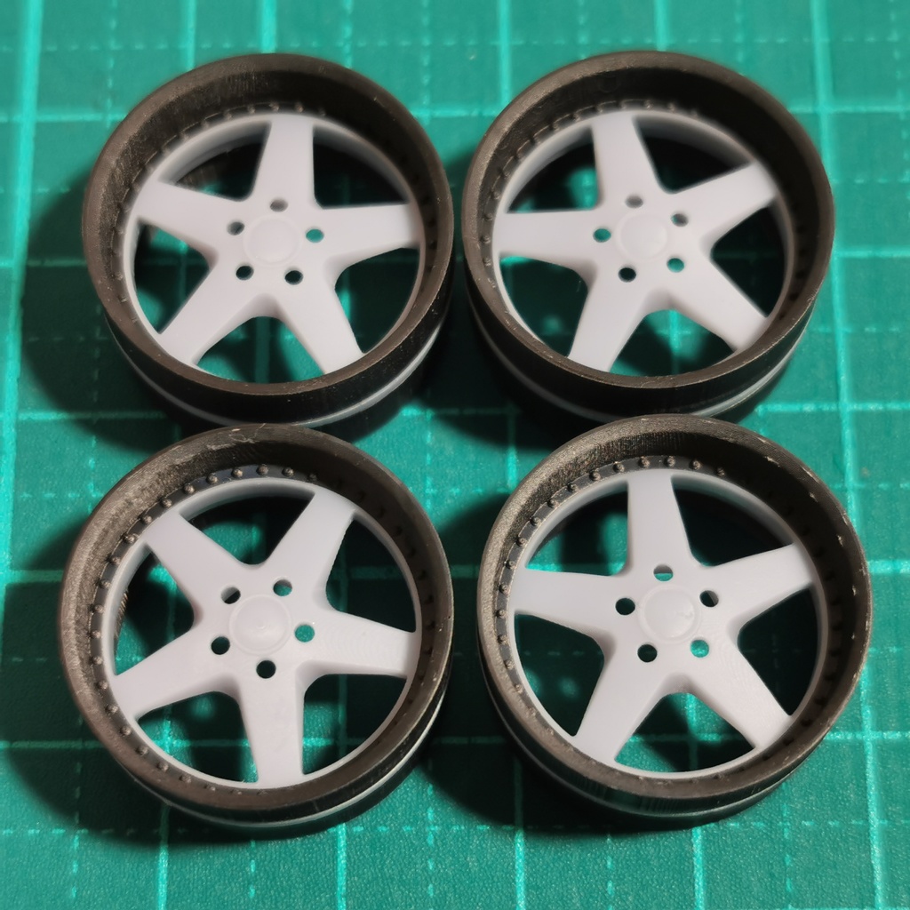 1/24 自作ホイール 18インチ W-EQ0518R-U40