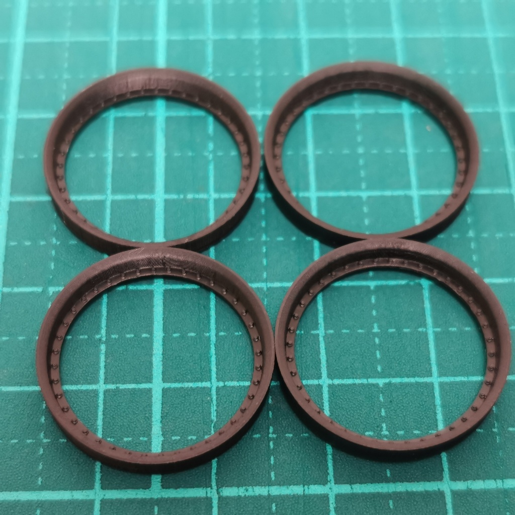 1/24 自作ホイール用アウターリム(18インチリバース・U40)
